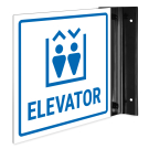 Elevator Projecting Sign, Double Sided,