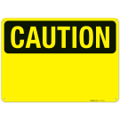 Caution Blank Sign,