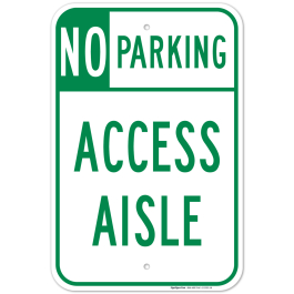Hawaii Handicap Parking Sign, No Parking Access Aisle Sign