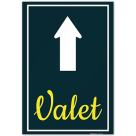 Custom Valet Parking Sandwich Board-A Frame Kit, Personalized Up Arrow Valet Sign With Two Panel Indoor-Outdoor Sign, 18x24 Inches, with A Frame Stand