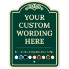 Custom Indoor/Outdoor Decorative Sign,Custom Personalized Green Sign, 18x24 Inches, ACM, Fade Resistant, Made in USA