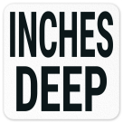 Inches Deep Vinyl Adhesive Pool Depth Marker,