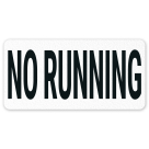 No Running Vinyl Adhesive Pool Depth Marker, (SI-7570)