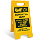 Renovation Work Sidewalk Sign Kit,