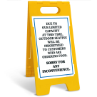 Due To Our Limited Capacity At This Time Sidewalk Sign Kit,